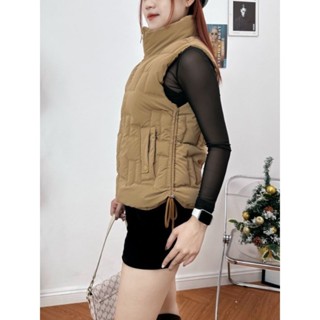 Áo Phao Gile, áo béo nữ,áo phao nữ không mũ nhung lì rút dây 2 bên eo phong cách cá tính hottrend 2024