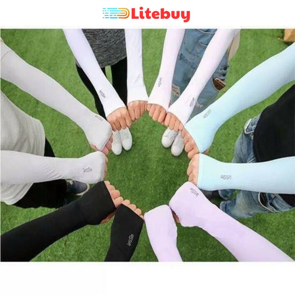 PVN1369 Găng tay chống nắng xỏ ngón Aqua X Găng tay chống UV