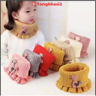  PVN9195 KHĂN CHOÀNG LEN ỐNG ĐÍNH NGỰA CHO BÉ T2 