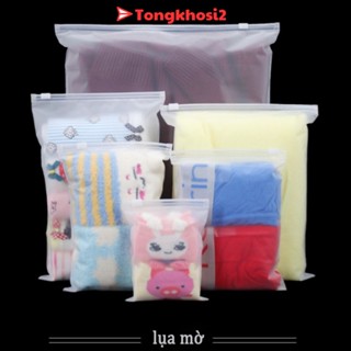 PVN62620 Túi Zip Lụa Mờ Túi Nhựa PE Trong Suốt Đựng Quần Áo Giày Dép Phụ Kiện Đồ Đạc Đa Năng Có Lỗ tongkhosi2