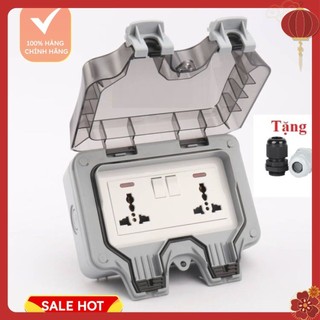 [MỚI] Ổ cắm chống nước ngoài trời IP67, ổ cắm sân vườn chống thấm nước - Mặt che ổ điện chống nước
