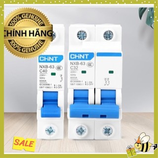 [MỚI] Aptomat CHINT NXB63 1P - 2P Chính hãng -NXB-63 C16A, 20A, 25A, 32A, 40A,63A