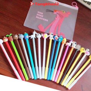 PVN3711 Set 20 bút bi đầu hình thú tặng kèm túi zip T2
