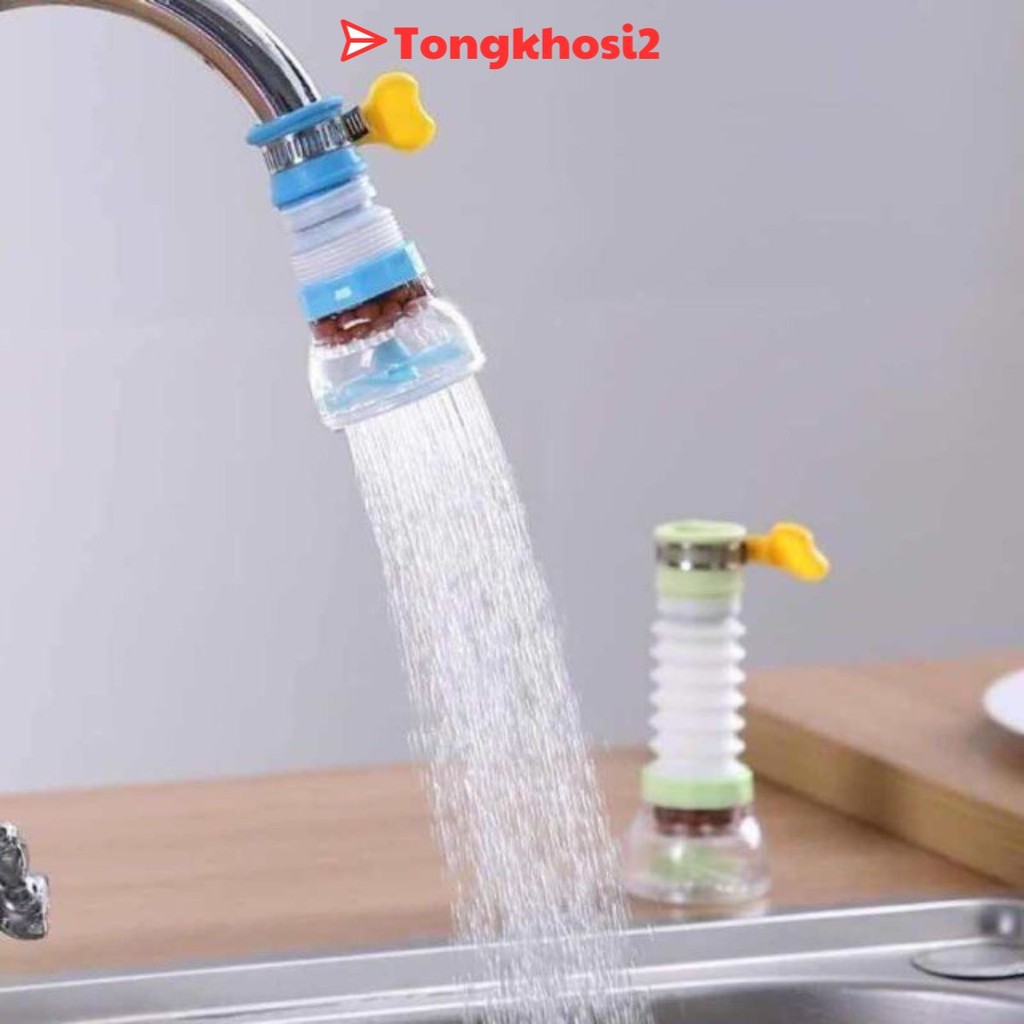 PVN18007 Đầu vòi nước - bộ đầu lọc nước tăng áp từ vòi xoay 360 độ