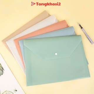 PVN63837 Túi đựng tài liệu Clear bag A4 trong suốt nhiều màu, bìa đựng tài liệu văn phòng phẩm lưu trữ hồ sơ giấy tờ