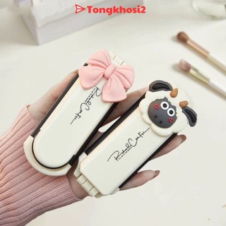  PVN63031 Lược Chải Tóc Kiêm Gương Trang Điểm 2 Trong 1 mini Có Thể Gấp Gọn Họa Tiết Hoạt Hình tongkhosi2 