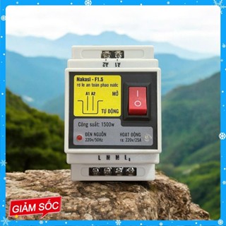 [CHÍNH HÃNG]Rơ le an toàn phao nước 12V Nakasi F1.5 - Relay chống giật chống cạn chống tràn phao điện máy bơm
