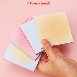 PVN62850 Set 50 tờ giấy ghi nhớ, giấy note hình vuông màu Gradient phong cách thanh lịch cho văn phòng / học tập T2