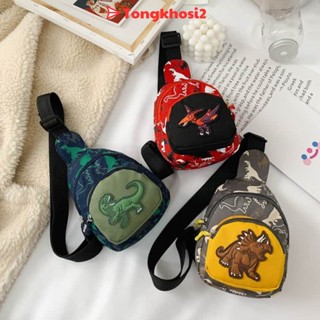  PVN16908 Túi đeo chéo in họa tiết khủng long hoạt hình đáng yêu cho trẻ em T2 