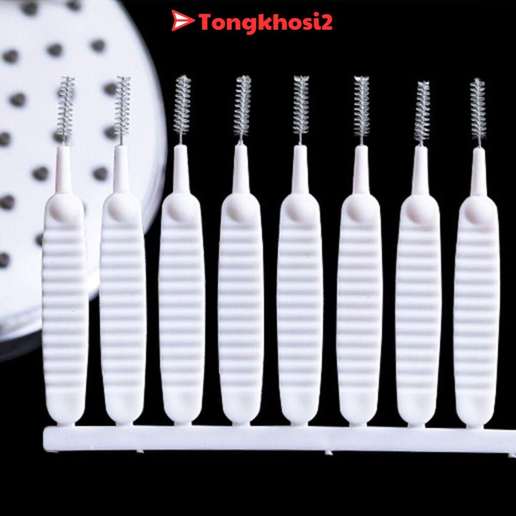PVN61166 Set 10 cọ bàn chải mini vệ sinh làm sạch lỗ loa lỗ cắm tai nghe chân sạc tongkhosi2