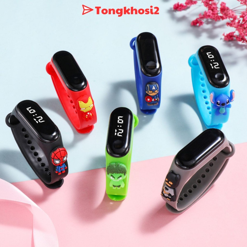 PVN60672 Đồng Hồ Đeo Tay Màn Hình LED Cảm Ứng Chống Nước Cho Bé tongkhosi2