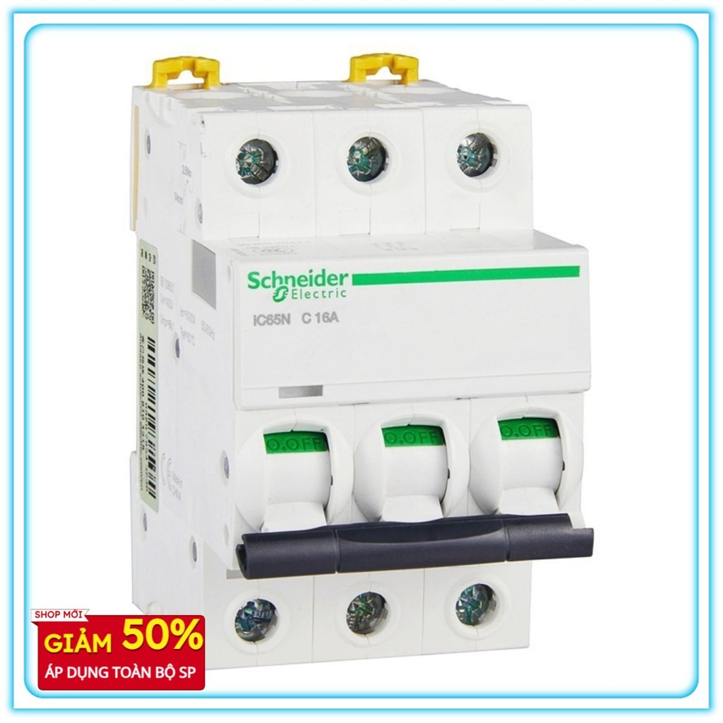 Attomat schneider MCB 3P 10A,16A,20A,25A,32A,40A,63A iC65N