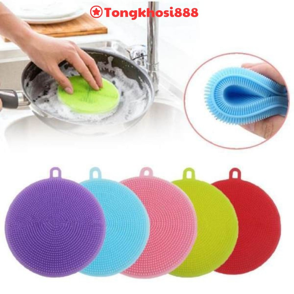 PVN7635 Set 5 MIẾNG RỬA BÁT SILICON ĐA NĂNG T8