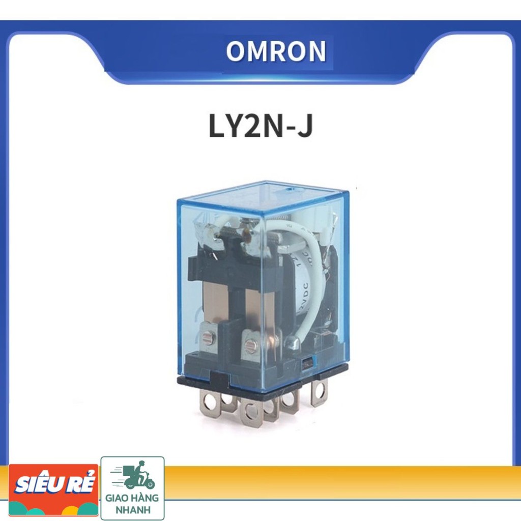 Rơ le trung gian 8 chân to 10A Omron - Relay LY2N-J 220V, 110V, 24V, 12V