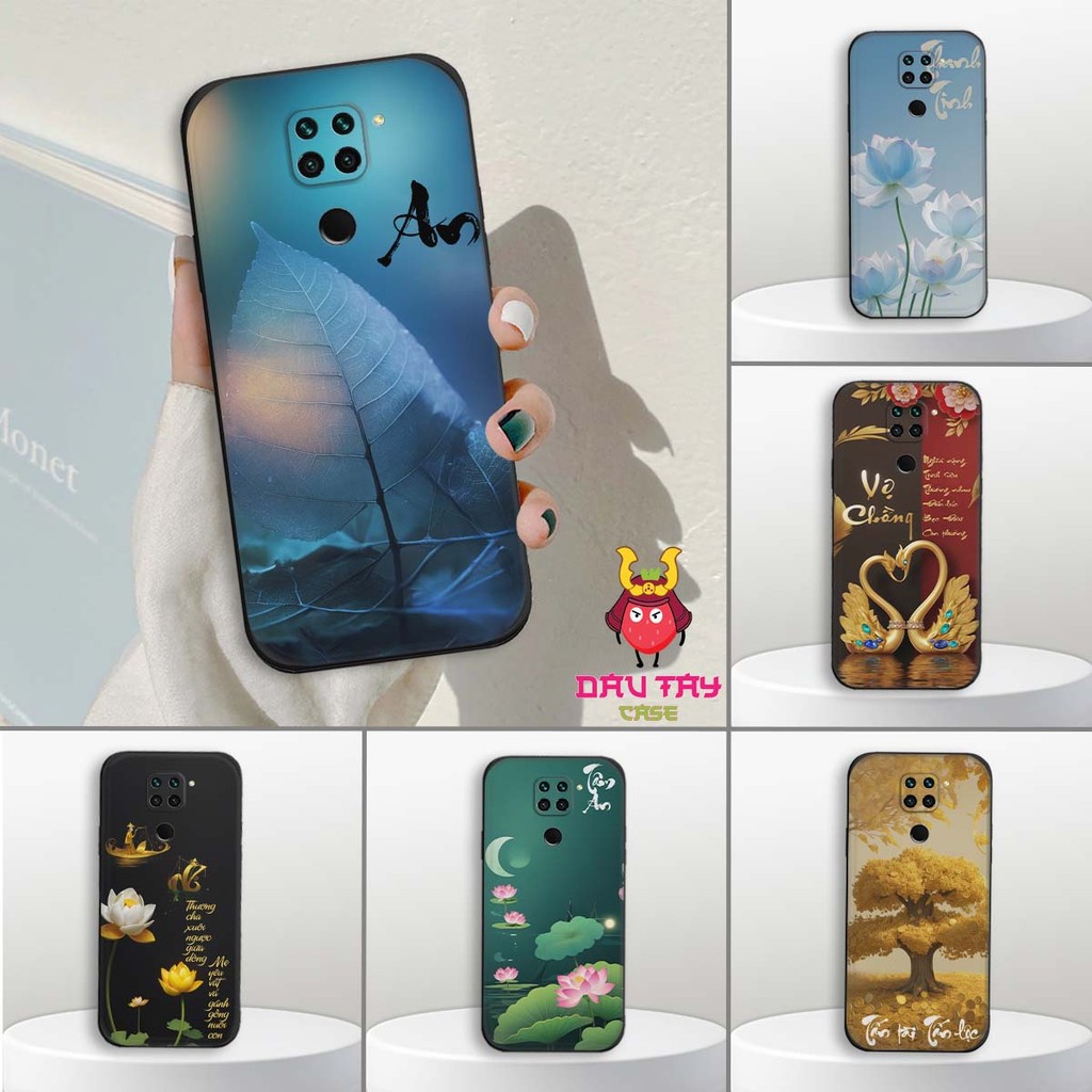 Ốp lưng Xiaomi Redmi Note 9 / Note9s / Note 9 Pro hình thư pháp cha mẹ bình an ý nghĩa