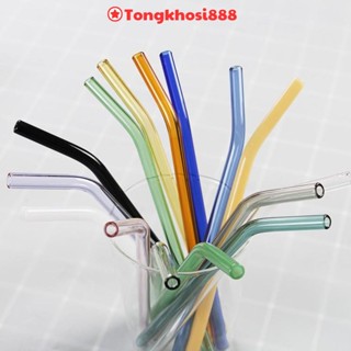 PVN51812 Ống hút thủy tinh sắc màu sinh động, dễ thương