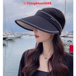 PVN57912 Mũ, nón  rộng vành thời trang nón nữ nửa đầu chống nắng chống UV năng động trẻ trung