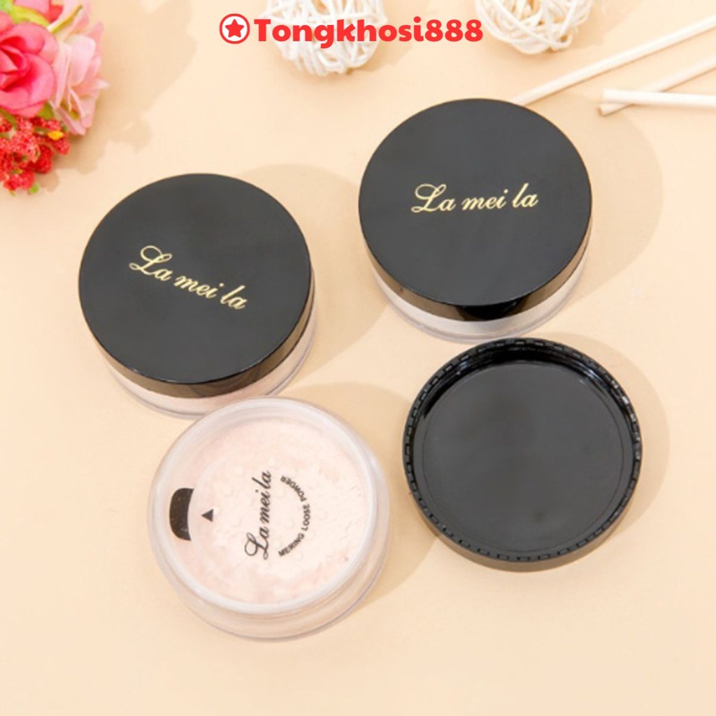  PVN62968 Phấn phủ bột Lameila - kiềm dầu - che khuyết điểm - siêu mịn - tone tự nhiên trắng sáng trắng ngà 
