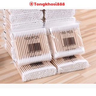 PVN48400 Bịch tăm bông 70-100 que thân gỗ