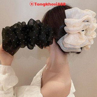  PVN63677 Kẹp Tóc Nơ Hai Mặt Tạo Bong Bóng Xinh Xắn Cho Nữ 