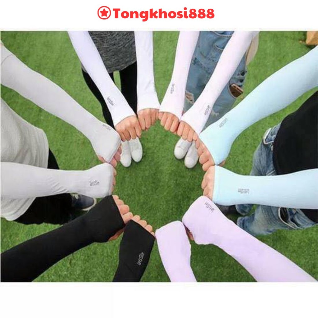 PVN1369 Găng tay chống nắng xỏ ngón Aqua X Chống Tia UV