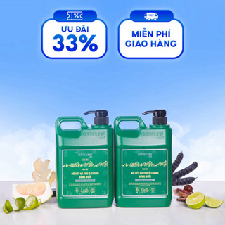  Combo can gội xả NAMNUNG 2 LÍT kiềm dầu giúp tóc mềm mượt chắc khỏe giảm gãy rụng 