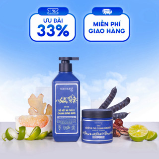  Bộ đôi dầu gội xả Nam Nung xanh dương ngăn ngừa gàu rụng giúp tóc chắc khỏe suôn mượt. 