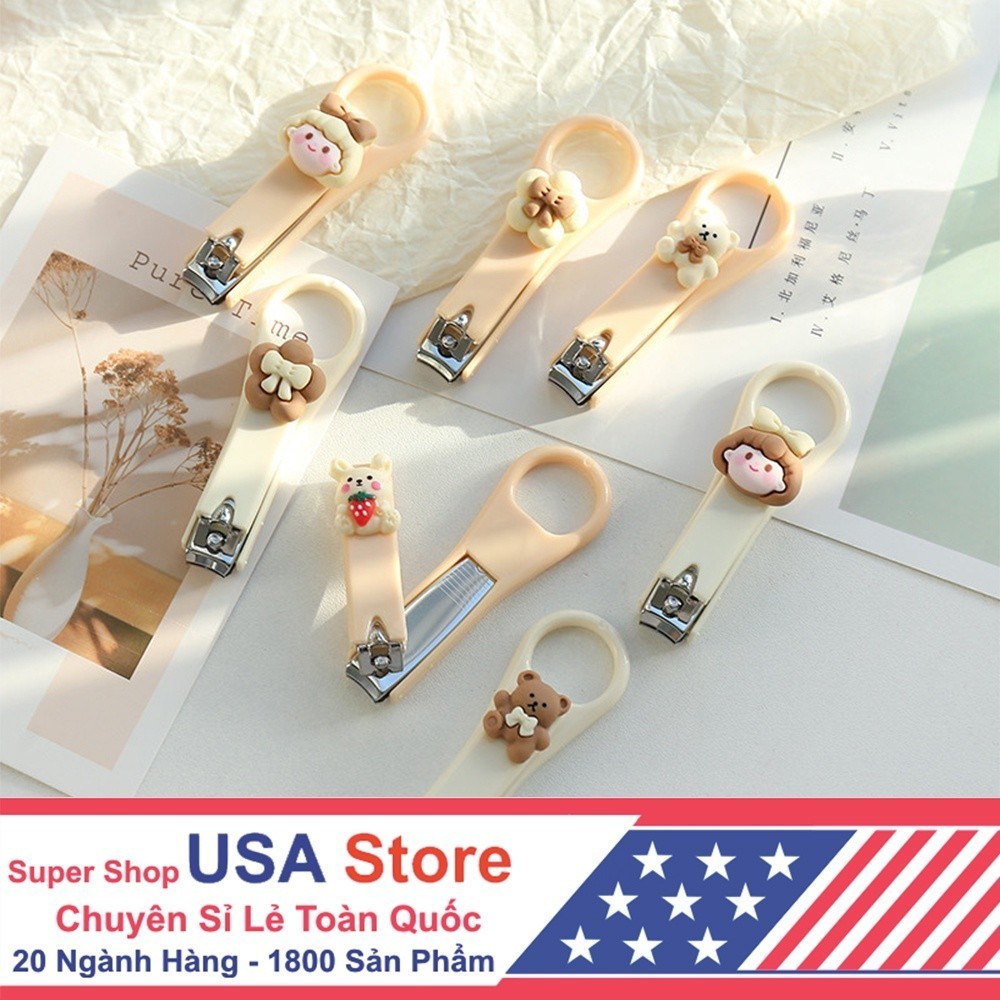 Kềm Bấm Móng Tay Y7 Hình Nổi 3D Siêu Cool - Kềm Cắt Sửa Móng Tay Lưỡi Thép