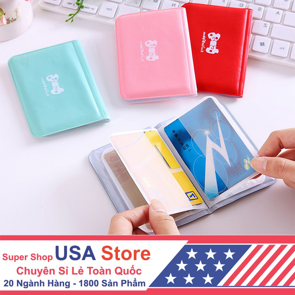 Combo 2 Ví Đựng Thẻ Xe Buýt Kiểu Hình Nơ Dễ Thương, Name Card - Bóp Để Thẻ, Nhỏ Gọn Dễ Dàng Bỏ Túi