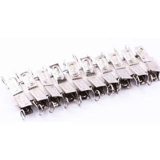 Set 20 Kẹp Phơi Quần Áo Sắt Có Móc Tròn (1 Túi 20 Kẹp)