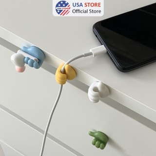 Set 5 Móc Treo Giữ Dây Cáp Sạc Hình Bàn Tay Thú Vị - Giữ Dây Tai Nghe Độc Đáo