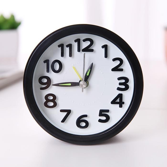 Đồng Hồ Cơ Để Bàn, Treo Tường Trang Trí - Có Báo Thức T6 Tròn/Vuông - Tùy Chọn Dáng