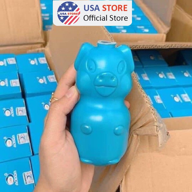 Lọ Thả Bồn Cầu Con Heo Tẩy Khử Mùi Thế Hệ Mới - Xả Toilet Diệt Khuẩn, Tẩy Sạch Vệ Sinh Vết Bám Bẩn