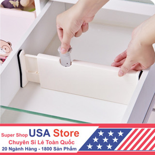 [Hàng Nhập Khẩu] Thanh Kệ Chia Ngăn Tủ Quần Áo, Ngăn Bàn, Giá Sách - Tủ Bếp Thông Minh G8 - Kéo Dài Ngắn