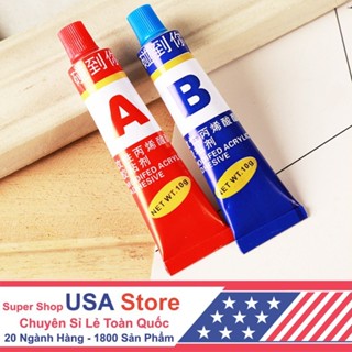 Combo 2 Vỉ = 4 Tuýp Keo AB 2 Thành Phần - Dán Siêu Chắc Đa Năng Dán Sắt, Đá, Kính, Kim Loại, Chịu Nhiệt, Nước