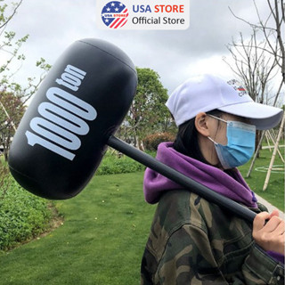 Búa 1000 Tấn - Đồ Chơi Búa 1000 Ton Cao Su Bơm Hơi Vui Nhộn (Màu Đen)