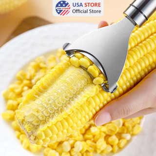 Dụng Cụ Tách Hạt Ngô Bắp INOX 304 Không Gỉ Cao Cấp - Phụ Kiện Nhà Bếp Hỗ Trợ Bào Ngô
