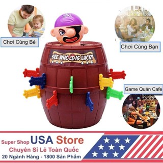 Đồ Chơi Hải Tặc - Trò Chơi Team Đâm Thùng Phi Xả Stress Giải Trí Loại 1 (Chọn Size)