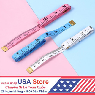 Combo 100 Thước Dây Đầu Thép H4 Đo Vòng Bụng Eo 3 Vòng Kiểm Tra Sức Khỏe 1.5 Mét - Đo Quần Áo, Quà Tặng Giảm Cân