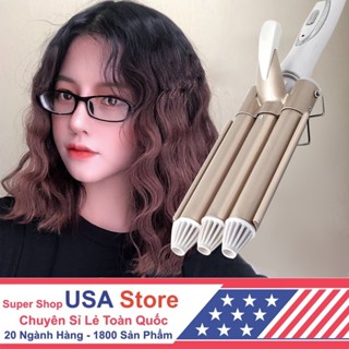   SALE  Máy Làm Xoăn Tóc 3 Trục Tạo Lượn Sóng - Bấm Dập Uốn Gợn Sóng Nước - Lọn To Nhỏ Phong Cách Hàn Quốc 