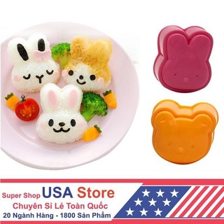Bộ 2 Khuôn Làm Cơm Nhật Bento Con Mèo CDS1189