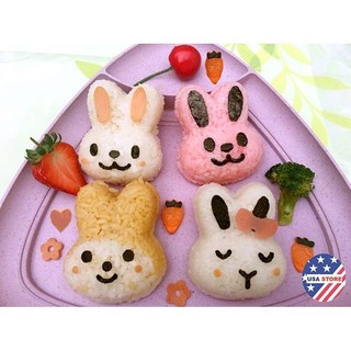 Bộ 2 Khuôn Làm Cơm Nhật Bento Con Mèo CDS1189