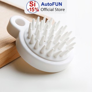 Lược Gội Đầu H6 Trắng - Bằng Silicon Mát Xa Da Đầu - Bàn Chải Gãi Đầu Silicon Mềm