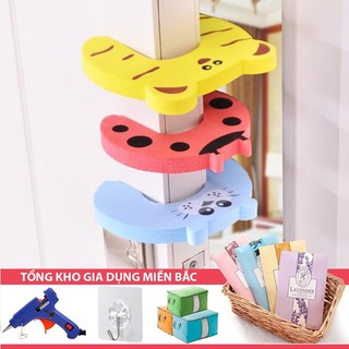   Tổng Kho Sỉ  SET 2 Miếng Xốp Cài CHẶN CỬA HÌNH THÚ Đáng Yêu Chống Kẹp Kẹt Tay Bé - Chống Va Đập Cửa Sập Chặn Gió 