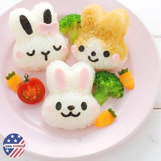 SET 2 Khuôn Làm Cơm Nhật Bento Con Mèo CDS1189