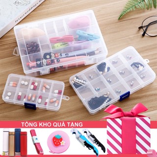  Combo 2 Hộp Nhựa Đựng Đồ Cá Nhân Mini Có Nắp Tủ Nhựa Đựng Thuốc Y Tế 10 15 24 Chia Nhiều Ngăn 