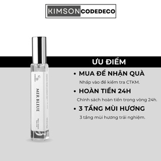  Tinh dầu nước hoa CODEDECO Mer Bleue 10ml Phóng khoáng Nam tính 