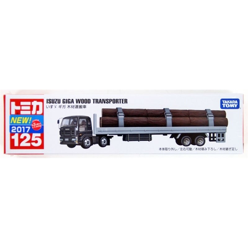 Mô hình Tomica 125 Isuzu Giga Wood Transporter