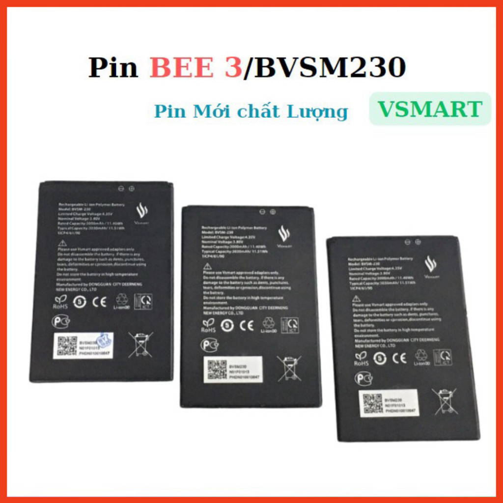 Pin Bee 3/V230A vsmart,mới ,sẵn tại shop