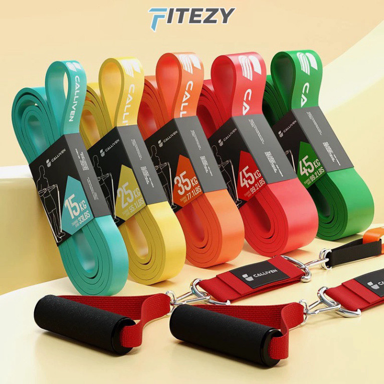 Dây kháng lực tập gym power band FITEZY - Dây đàn hồi cao su tập toàn thân nam nữ - Hàng mới về